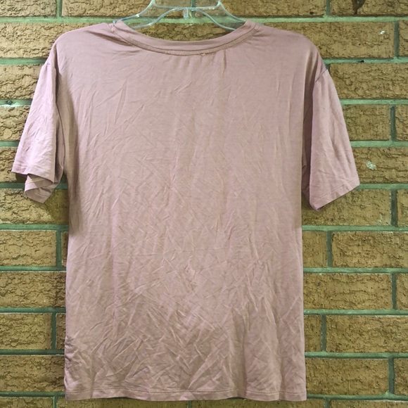 🎀ELODIE🎀FRONT KNOT DRAPE SHORT SLEEVE TEE🎀 - Picture 8 of 14